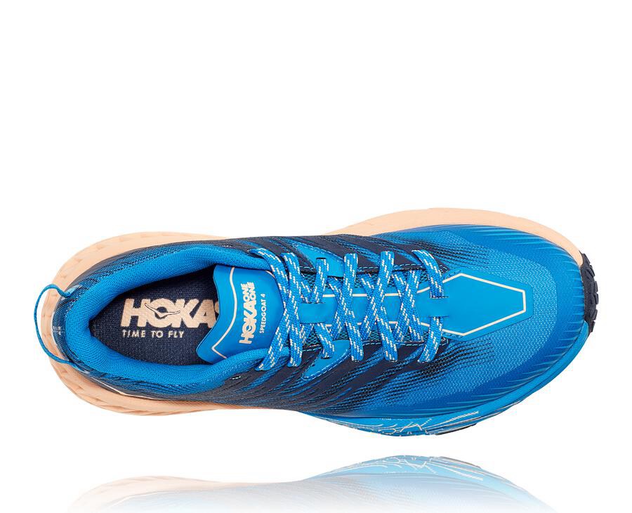 Hoka One One Trainers Womens Blue - Speedgoat 4 - 53481UXNO